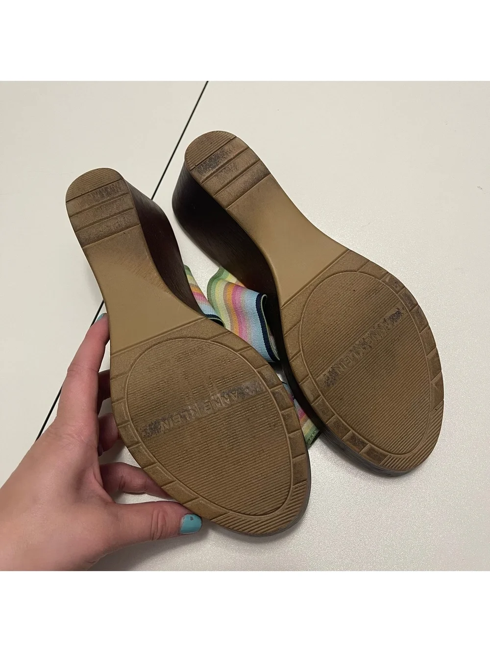 Anne Klein Women's Size 9 Hadya Wedge Sandals